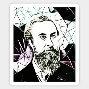 Robert Bulwer Lytton Black and White Portrait | Robert Bulwer Lytton Artwork 5 Sticker